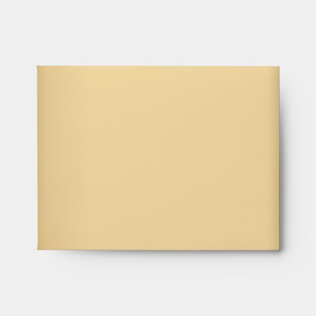 Elegant Gold Peacock Wedding Invitations Envelope (Front)