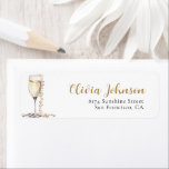 Elegant Gold Pearls and Prosecco Address Labels<br><div class="desc">Enhance the elegance of your correspondence with our Elegant Gold Pearls and Prosecco Address Labels. Featuring shimmering gold accents and delicate pearls, these labels add a touch of sophistication to your invitations, thank-you notes, and more. Personalize them with your address details for a bespoke touch that reflects the refined charm...</div>