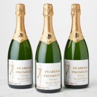 Elegant Gold Pearls and Prosecco Bridal Shower