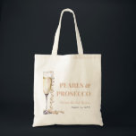 Elegant Gold Pearls and Prosecco Bridal Shower Tote Bag<br><div class="desc">The "Elegant Gold Pearls and Prosecco Bridal Shower Tote Bag" is a luxurious accessory that adds a touch of sophistication to any bridal celebration. Adorned with elegant designs inspired by gold pearls and the effervescence of Prosecco, this tote bag is both stylish and functional. Whether used to carry essentials for...</div>