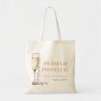 Elegant Gold Pearls and Prosecco Bridal Shower