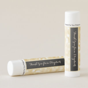 Elegant Gold, Pearls - Personalized Lip Balm