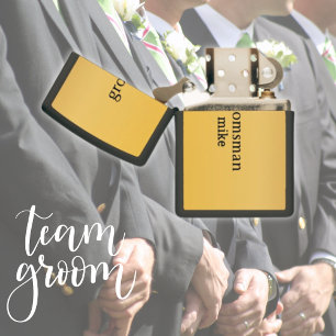Elegant Gold Personalized Groomsmen Zippo Lighter