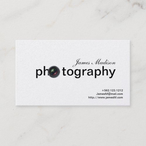 Elegant Gold Photogrpahy Business cards with QR