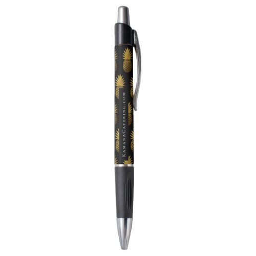 Elegant Gold Pineapple Pattern Pen