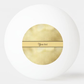 Elegant Gold Ping Pong Ball by kye_designs at Zazzle