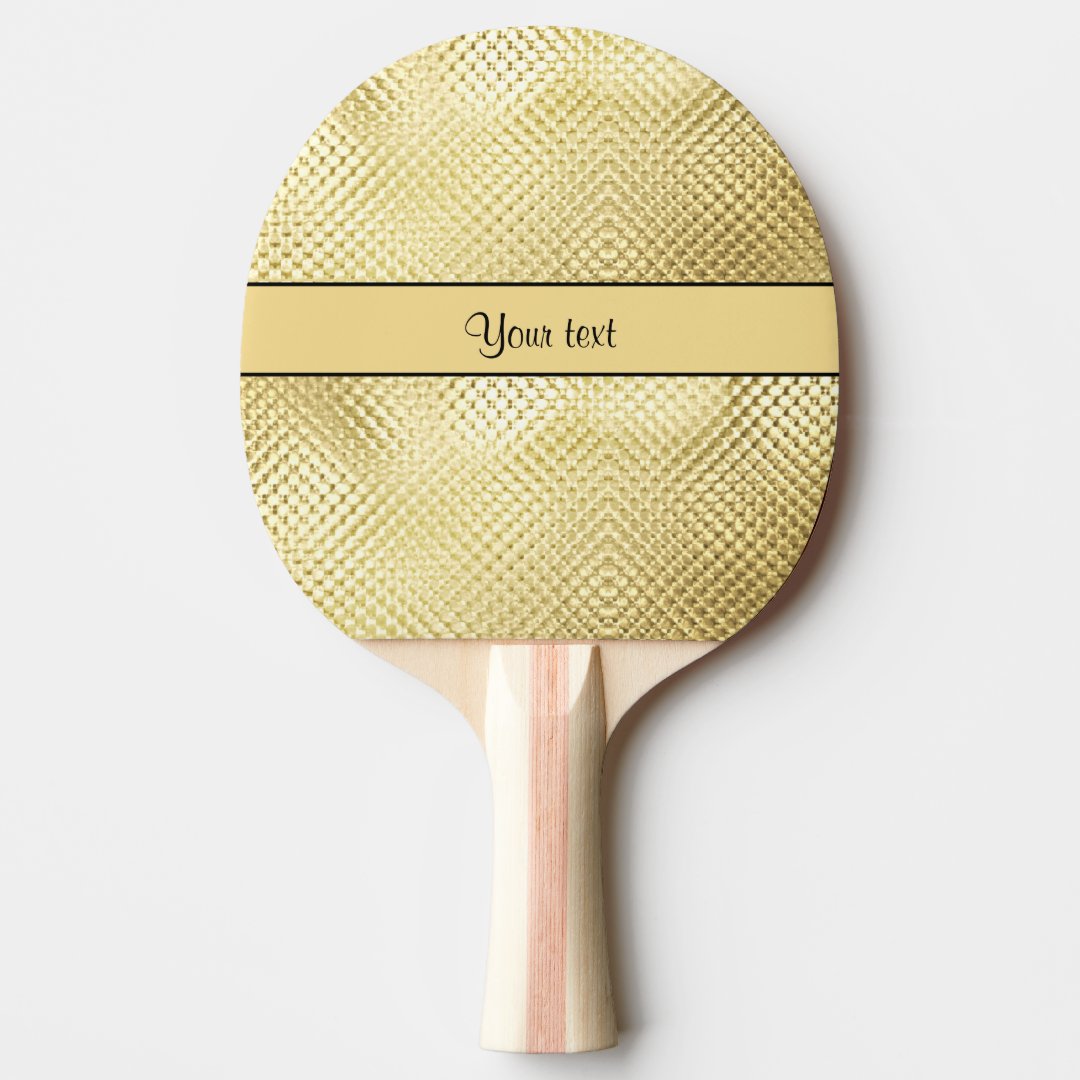 Elegant Gold Ping-Pong Paddle | Zazzle