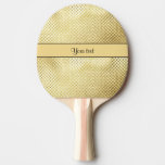 Elegant Gold Ping-pong Paddle at Zazzle