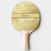 Elegant Gold Ping-Pong Paddle