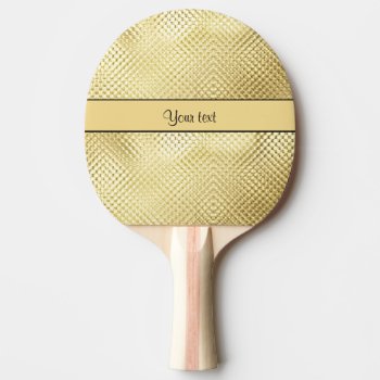 Elegant Gold Ping-pong Paddle by kye_designs at Zazzle