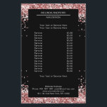 Elegant Gold Pink both sides Flyer<br><div class="desc">An elegant and refined design with a digital image made of silver-lilac glass. Note: The production process does not use a real film,  only the color is printed thoroughly. Add your data,  logo,  company details and pictures in minutes.</div>