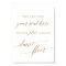 Elegant Gold Place Card Dance Floor Sign
