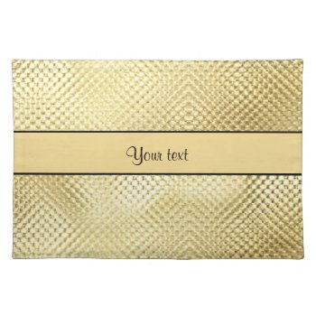 Elegant Gold Placemat by kye_designs at Zazzle