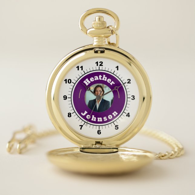 ELEGANT! ✨ Gold Pocket Watch Custom Gift (Inside)