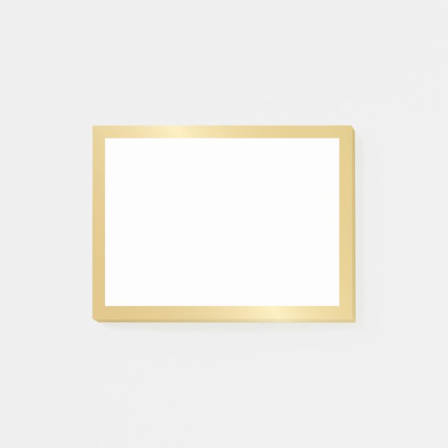 Elegant Gold Post-it Notes (Front)