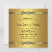 Elegant Gold Quinceanera Invitations | Zazzle