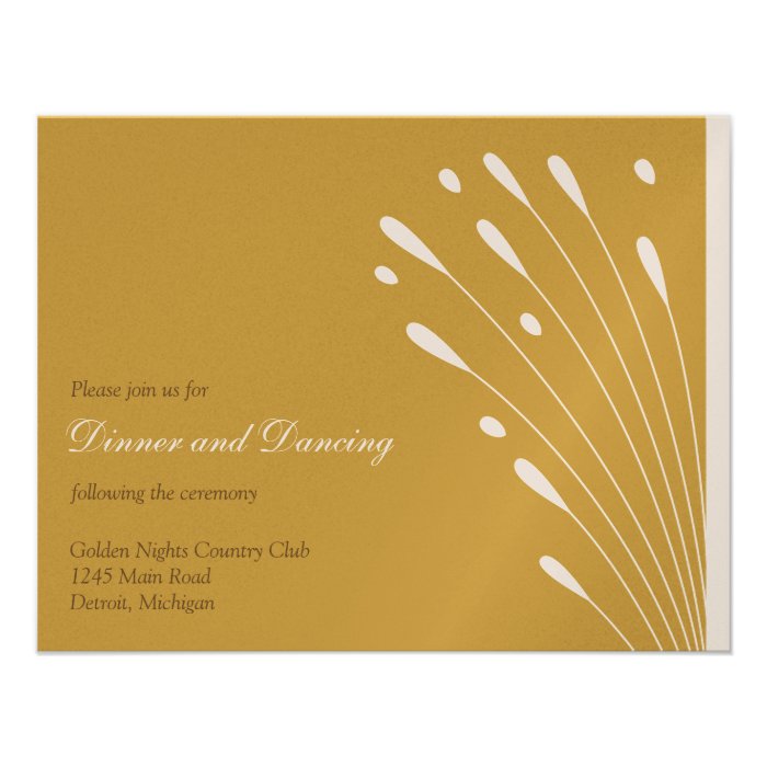 Elegant Gold_Reception Custom Invitation