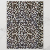 Elegant Gold Red Leopard Letterhead (Back)