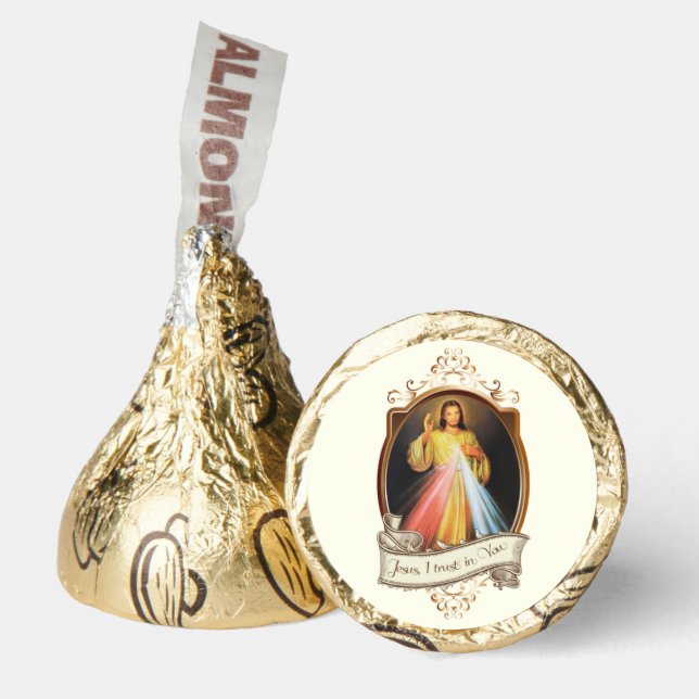 Elegant Gold Religious Catholic Wedding Hershey®'s Hershey®'s Kisses® (Front)