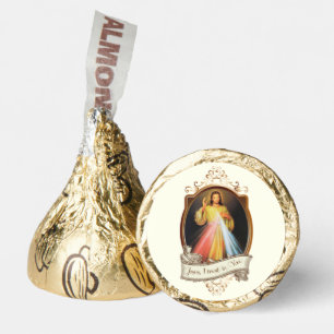 Elegant Gold Religious Catholic Wedding Hershey®'s Kisses®