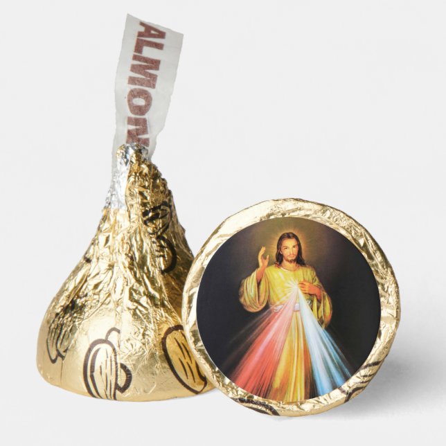 Elegant Gold Religious Catholic Wedding Jesus Hershey®'s Kisses® (Front)