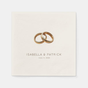 Elegant Gold Rings Napkins