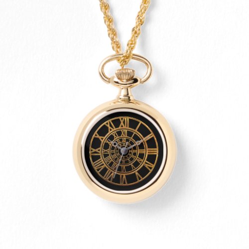 Elegant Gold Roman Numerals Watch