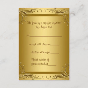 Elegant Gold RSVP