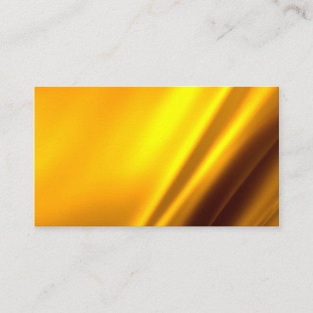Elegant Gold Satin Faux Texture Look Business Card (Front)