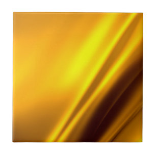 Elegant Gold Satin Faux Texture Look Ceramic Tile