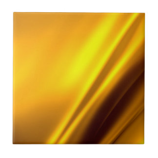 Elegant Gold Satin Faux Texture Look Ceramic Tile