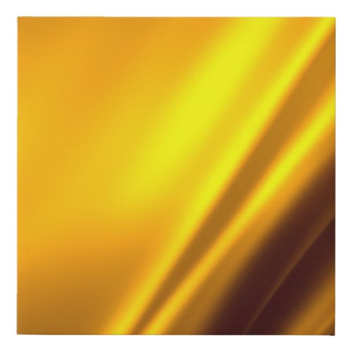 Elegant Gold Satin Faux Texture Look Faux Canvas Print