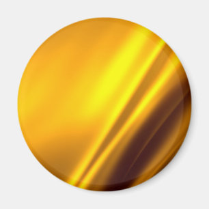 Elegant Gold Satin Faux Texture Look Magnet