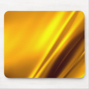 Elegant Gold Satin Faux Texture Look Mouse Pad