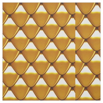 Elegant Gold Scale Pattern Fabric by allpattern at Zazzle