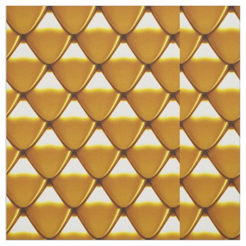 Elegant Gold Scale Pattern Fabric