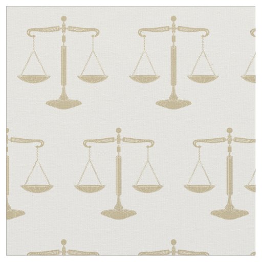 Elegant Gold Scales of Justice | Lawyer Fabric