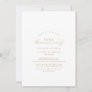 Elegant Gold Script 50th Wedding Anniversary Invitation