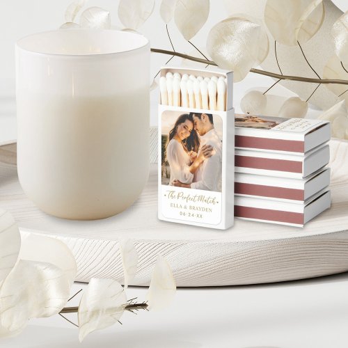 Elegant Gold Script Custom Wedding Photo