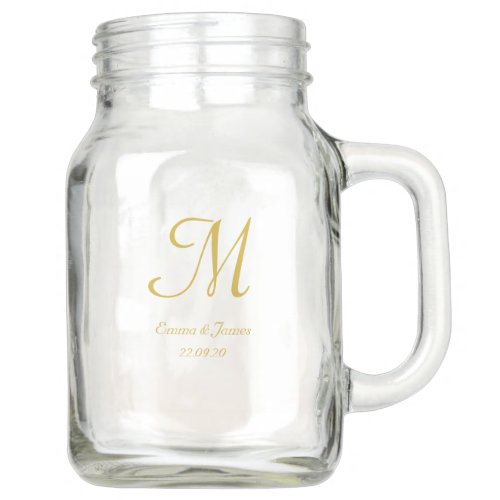 Elegant Gold Script Monogram Name Personalized