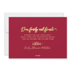 Elegant Gold Script Red 3 Photo Collage Christmas