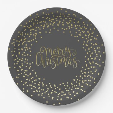 Elegant Gold Script & & Wreath Glamorous Christmas