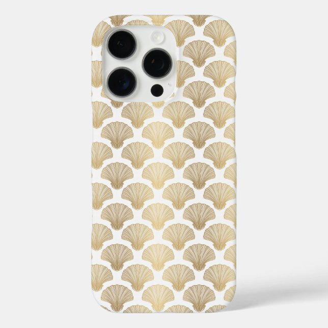 Elegant Gold Sea Shells Phone Case (Back)