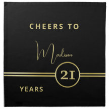 Elegant Gold Signature Monogram on Black