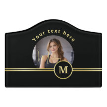 Elegant Gold Signature Monogram with Photo