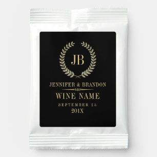 Elegant Gold & Silver Laurel Wreath Margarita Drink Mix