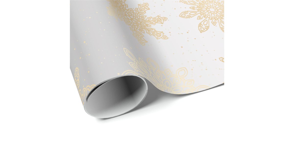 Luxury Silver Snowflakes Christmas Wrapping Paper | Tags Ribbon Gift Wrap x  2