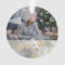 Elegant gold & silver snowflakes custom photo