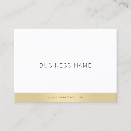 Elegant Gold Simple Design Template Professional Business Card