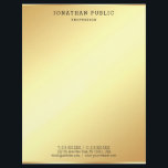 Elegant Gold Simple Modern Professional Template Letterhead<br><div class="desc">Elegant Gold Simple Modern Professional Template Letterhead.</div>